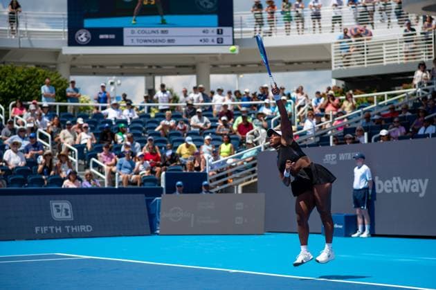 Cincinnati Open: Round 1 Match Danielle Collins V Taylor Townsend Taylor Townsend is seen during the Round 1 match between Danielle Collins (USA) and Taylor Townsend (USA) at the Cincinnati Open in Mason, Ohio, on August 8, 2025. Mason Ohio United States  Copyright: xJasonxWhitmanx originalFilename:whitman-cincinna250808_nph0H.jpg