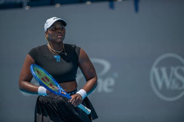 Cincinnati Open: Round 1 Match Danielle Collins V Taylor Townsend Taylor Townsend is seen during the Round 1 match between Danielle Collins (USA) and Taylor Townsend (USA) at the Cincinnati Open in Mason, Ohio, on August 8, 2025. Mason Ohio United States  Copyright: xJasonxWhitmanx originalFilename:whitman-cincinna250808_npIc0.jpg