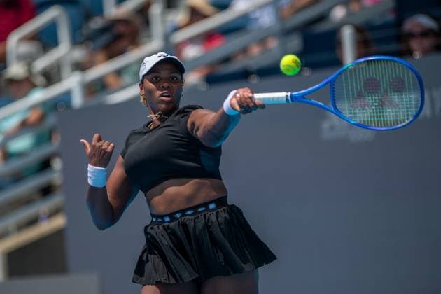Cincinnati Open: Round 1 Match Danielle Collins V Taylor Townsend Taylor Townsend is seen during the Round 1 match between Danielle Collins (USA) and Taylor Townsend (USA) at the Cincinnati Open in Mason, Ohio, on August 8, 2025. Mason Ohio United States  Copyright: xJasonxWhitmanx originalFilename:whitman-cincinna250808_npJuF.jpg