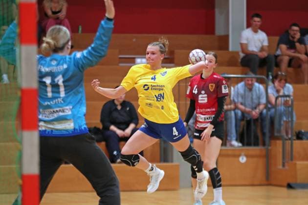 Handball test match HC Leipzig vs FHC Frankfurt Oder, 08 08 25 Jana Walther 4, HC Leipzig Handball, 2 Bundesliga Women, HBF, Season 2025 2026, Test match HC Leipzig vs FHC Frankfurt Oder on 08 08 25 at Sporthalle Brüderstraße Leipzig Copyright: xBEAUTIFULxSPORTS JanxKaeferx