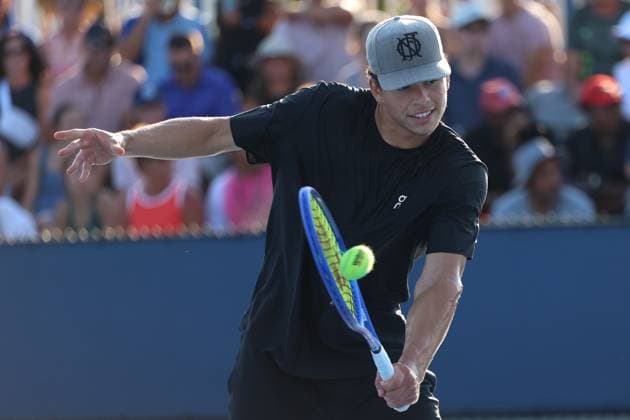 August 8, 2025, Mason, Ohio, United States: BEN SHELTON of USA during practice session of the Cincinnati Open at the Lindner Family Tennis Center. Mason, Ohio. Mason United States - ZUMAc278 20250808_zsp_c278_022 Copyright: xMarcinxCholewinskix