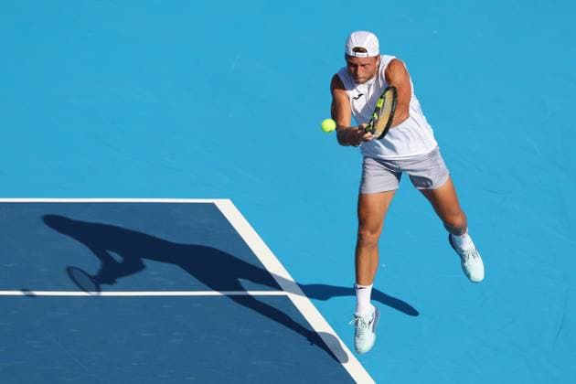 August 8, 2025, Mason, Ohio, USA: Mason, Ohio; Cincinnati Open Tennis Tournament - 2025 08 08 - Alexandre Muller plays a ball against opponent Jenson Brooksby. - ZUMAPress Mason USA - ZUMAn24_ 20250808_zaf_n24_213 Copyright: xWallyxNellx