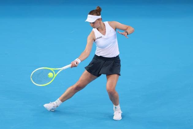 August 8, 2025, Mason, Ohio, USA: Mason, Ohio; Cincinnati Open Tennis Tournament - 2025 08 08 - Barbora Krejcikova plays a ball against opponent Alycia Parks. - ZUMAPress Mason USA - ZUMAn24_ 20250808_zaf_n24_309 Copyright: xWallyxNellx