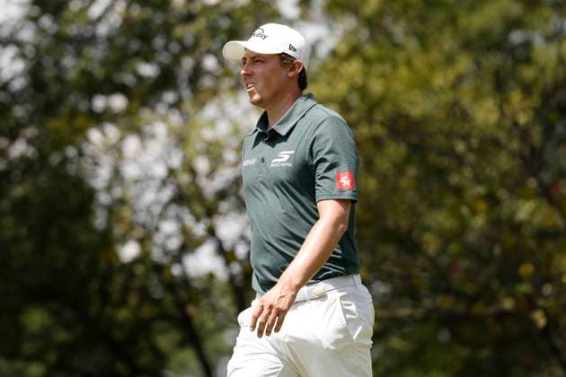 MEMPHIS, TN - AUGUST 08: Matt Fitzpatrick of England walks off the No. 5 tee box during the second round of the FedEx St. Jude Championship, August 8, 2025, at TPC Southward in Memphis, Tennessee. (Photo by Matthew Maxey Icon Sportswire) GOLF: AUG 08 PGA, Golf Herren FedEx Cup Playoffs - FedEx St. Jude Championship EDITORIAL USE ONLY Icon250808056