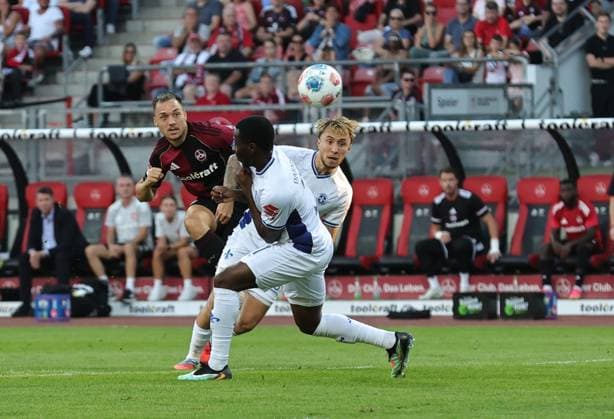 08 08 2025 Soccer Season 2025 2026 2 Soccer Bundesliga 02 Matchday 1 FC Nürnberg FCN Club SV Darmstadt 98 SVD Lilien Sportfoto Zink DaMa xdaxmax DFL regulations prohibit any use of photographs as image sequences and or quasi video only for editorial use Julian Justvan 10, 1 FC Nürnberg FCN Matondo Merveille Papela 21, SV Darmstadt 98 D98 SV98 Luca Marseiler 8, SV Darmstadt 98 D98 SV98
