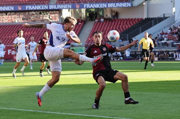 08 08 2025 Soccer Season 2025 2026 2 Soccer Bundesliga 02 Matchday 1 FC Nürnberg FCN Club SV Darmstadt 98 SVD Lilien Sportfoto Zink DaMa xdaxmax DFL regulations prohibit any use of photographs as image sequences and or quasi video only for editorial use Luca Marseiler 8, SV Darmstadt 98 D98 SV98 Berkay Yilmaz 21, 1 FC Nürnberg FCN