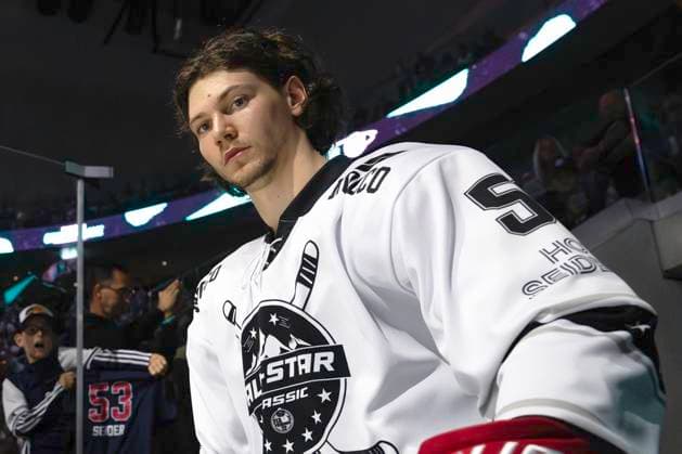 Moritz Seider, All Star Classic - ZSC Lions, Fiala™s Friends Charity Game, Eishockey, 08.08.2025 *** Moritz Seider, All Star Classic ZSC Lions, Fiala™s Friends Charity Game, ice hockey, 08 08 2025 