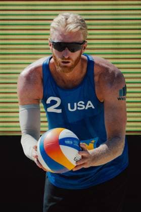 Beach volleyball, Beachvolleyball - Baden Challenge BADEN,AUSTRIA,09.AUG.25 - BEACH VOLLEYBALL - FIVB World Tour - Baden Challenge. Image shows Chase Budinger (USA).  GEPAxpictures xAlexanderxSolc