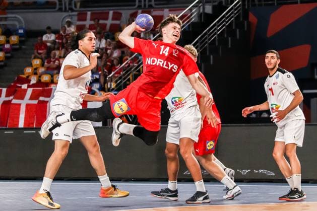 August 9, 2025, Cairo, Cairo, Egypt: BOYSEN MAGNUS The Denmark Player During IHF Men s World Championship, WM, Weltmeisterschaft u19 Match Between Denmark and Tunisia At Cairo Stadium Main Hall Cairo Egypt - ZUMAe138 20250809_zsp_e138_009 Copyright: xBassemxElziatyx