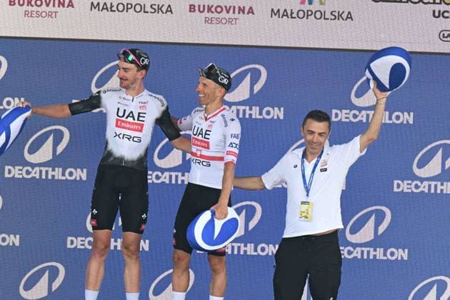 09-08-2025 Tour De Pologne; Tappa 06 Bukovina Resort - Bukovina Tatrzanska; 2025, Uae Team Emirates - Xrg; Majka, Rafal; Mcnulty, Brandon; Mori, Manuele; Bukovina Tatrzanska; 