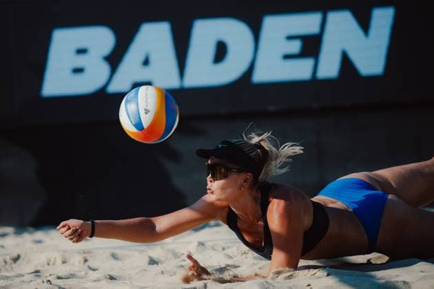 Beach volleyball, Beachvolleyball - Baden Challenge BADEN,AUSTRIA,09.AUG.25 - BEACH VOLLEYBALL - FIVB World Tour - Baden Challenge. Image shows Taru Lahti-Liukkonen (FIN).  GEPAxpictures xAlexanderxSolc