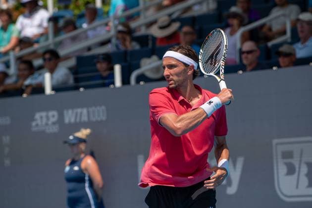 Cincinnati Open Second Round: Casper Ruud V Arthur Rinderknech Arthur Rinderknech is seen during the second round match between Casper Ruud and Arthur Rinderknech at the Cincinnati Open in Mason, Ohio, on August 9, 2025. Mason Ohio United States  Copyright: xJasonxWhitmanx originalFilename:whitman-cincinna250809_npkpb.jpg