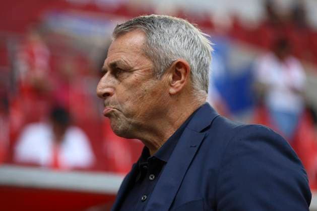 Board Klaus Allofs Fortuna Duesseldorf is disappointed during the 2 Bundesliga match between Fortuna Dusseldorf and Hannover 96, Merkur Spiel Arena on August 09, 2025 in Gelsenkirchen, Germany Photo by Oliver Kaelke DeFodi Images Board Klaus Allofs Fortuna Duesseldorf looks dejected during the 2 Bundesliga match between Fortuna Dusseldorf and Hannover 96 at Merkur Spiel Arena on August 9, 2025 in Gelsenkirchen, Germany Photo by Oliver Kaelke DeFodi Images DFB DFL REGULATIONS PROHIBIT ANY USE OF PHOTOGRAPHS AS IMAGE SEQUENCES AND OR QUASI VIDEO Photo by Oliver Kaelke DeFodi Images