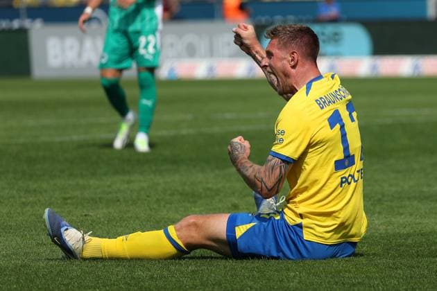 Braunschweig vs Fürth, 2 BL Braunschweig, 09 08 2025, FOOTBALL Eintracht Braunschweig vs SpVgg Greuther Fürth, 2 BL, Season 2025 26 Sebastian Polter Eintracht Braunschweig Braunschweig