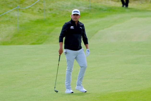 UK: Nexo Championship, Old Course at Trump International Golf Links, Aberdeen, Scotland on 09 August 2025: Pictured: Oliver Lindell (Finland) on the 9th fairway during the third round of the Nexo Championship 2025 at Trump International Golf Links, Aberdeenshire, Scotland Aberdeen Trump International Golf Links Scotland Copyright: xAlexxToddx