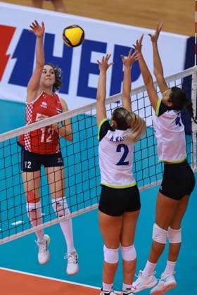 Croatia v Kosovo: CEV EuroVolley 2026 Qualifiers Josipa Markovic of Croatia during the CEV EuroVolley 2026 Qualification Phase group G Leg 4 match between Croatia and Kosovo at Gradski vrt Hall in Osijek, Croatia, on August 9, 2025.  DavorxJavorovic PIXSELL