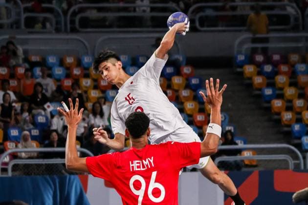 August 9, 2025, Cairo, Cairo, Egypt: NAOTARO AKAMINE The Japanese Handball Player During 11TH IHF Men s World Championship, WM, Weltmeisterschaft U19 Egypt 2025 Match Between Egypt And Japan At Cairo Stadium Main Hall Cairo Egypt - ZUMAe138 20250809_zsp_e138_026 Copyright: xBassemxElziatyx