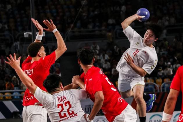 August 9, 2025, Cairo, Cairo, Egypt: SORA FURUSAWA The Japanese Handball Player During 11TH IHF Men s World Championship, WM, Weltmeisterschaft U19 Egypt 2025 Match Between Egypt And Japan At Cairo Stadium Main Hall Cairo Egypt - ZUMAe138 20250809_zsp_e138_034 Copyright: xBassemxElziatyx