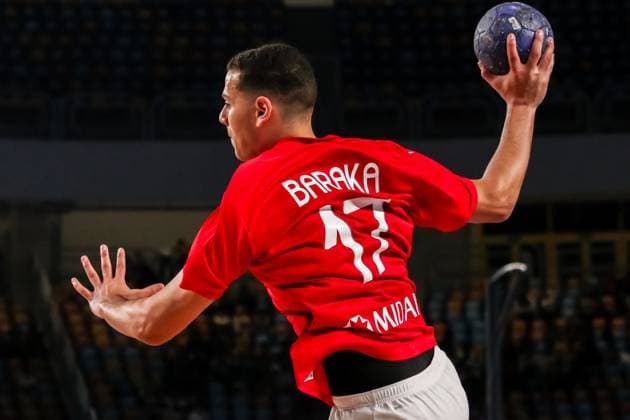 August 9, 2025, Cairo, Cairo, Egypt: OMAR BARAKA The Egyptian Handball Player During 11TH IHF Men s World Championship, WM, Weltmeisterschaft U19 Egypt 2025 Match Between Egypt And Japan At Cairo Stadium Main Hall Cairo Egypt - ZUMAe138 20250809_zsp_e138_042 Copyright: xBassemxElziatyx