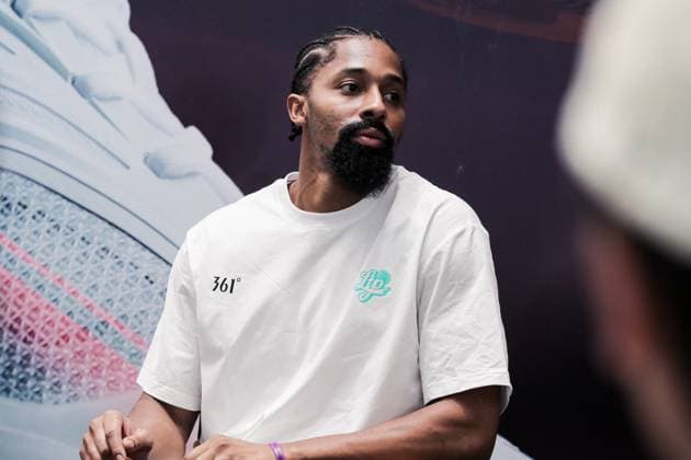 SHANGHAI, CHINA - AUGUST 08: NBA, Basketball Herren, USA star Spencer Dinwiddie is seen during his 2025 China Tour on August 8, 2025 in Shanghai, China.  Copyright: xVCGx 111584109274