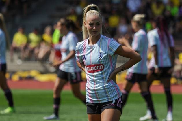 10 08 2025, xfanx, Football Test Match, Borussia Dortmund Women Juventus Turin Women v l Alisha Lehmann Juventus Turin DFL DFB REGULATIONS PROHIBIT ANY USE OF PHOTOGRAPHS as IMAGE SEQUENCES and or QUASI VIDEO Dortmund mfan