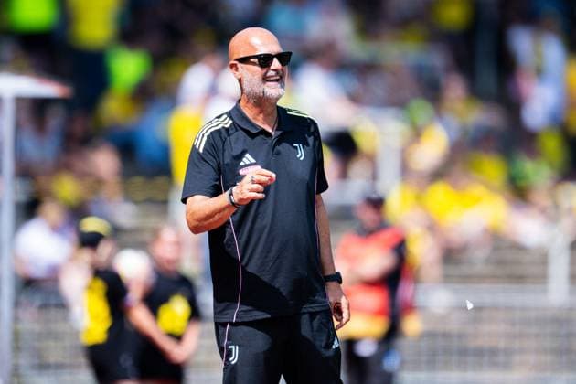 10 08 2025 Football, Women, 2025 2026, Season opener, Test match, Borussia Dortmund Juventus Turin Max Canzi Coach Juventus