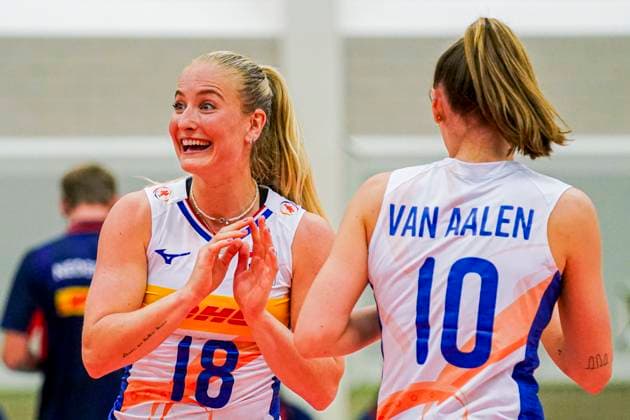 2025-08-10 Netherlands v Germany - Friendly WIJCHEN, NETHERLANDS - AUGUST 10: Players of The Netherlands celebrates their teams goal during the Friendly match between Netherlands and Germany at Sportcentrum Arcus on August 10, 2025 in Wijchen, Netherlands. Wijchen Sportcentrum Arcus Netherlands Content not available for redistribution in The Netherlands directly or indirectly through any third parties. Copyright: xAndrexWeeningx