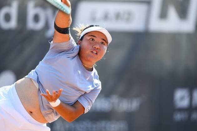 TENNIS - WTA, Tennis Damen Ladies Open Amstetten AMSTETTEN,AUSTRIA,10.AUG.25 - TENNIS - ITF World Tennis Tour, Ladies Open Amstetten. Image shows En Shuo Liang (TPE).  GEPAxpictures xChristianxMoser