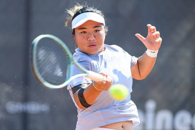 TENNIS - WTA, Tennis Damen Ladies Open Amstetten AMSTETTEN,AUSTRIA,10.AUG.25 - TENNIS - ITF World Tennis Tour, Ladies Open Amstetten. Image shows En Shuo Liang (TPE).  GEPAxpictures xChristianxMoser