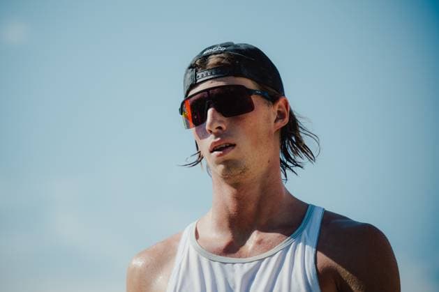 Beach volleyball, Beachvolleyball - Baden Challenge BADEN,AUSTRIA,10.AUG.25 - BEACH VOLLEYBALL - FIVB World Tour - Baden Challenge. Image shows Jacob Hoelting Nilsson (SWE).  GEPAxpictures xAlexanderxSolc