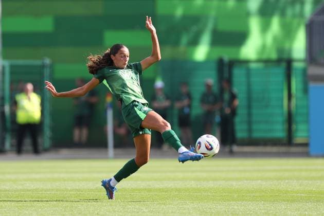 VfL Union Berlin, Women Wolfsburg, 10 08 2025, FOOTBALL VfL Wolfsburg vs Union Berlin, Test match, Season 2025 26 Kessya Bussy VfL Wolfsburg Wolfsburg