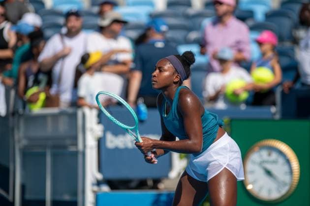 Cincinnati Open: Coco Gauff Practice On Center Court Coco Gauff practices on Center Court prior to her second-round match at the Cincinnati Open in Mason, Ohio, on August 10, 2025. Mason United States  Copyright: xJasonxWhitmanx originalFilename:whitman-cincinna250810_npXNT.jpg