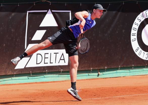 Justin Engel GER , TC Grosshesselohe Herren Bundesliga Tennis Herren Bundesliga Tennis TC Grosshesselohe Grosshesselohe Munich Bavaria Germany 10 August 2025 Copyright: xJuergenxHasenkopfx