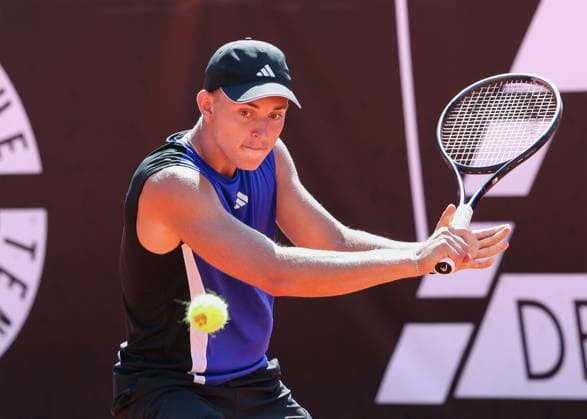 Justin Engel GER , TC Grosshesselohe Herren Bundesliga Tennis Herren Bundesliga Tennis TC Grosshesselohe Grosshesselohe Munich Bavaria Germany 10 August 2025 Copyright: xJuergenxHasenkopfx