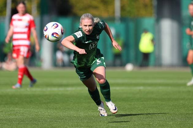 VfL Union Berlin, Women Wolfsburg, 10 08 2025, FOOTBALL VfL Wolfsburg vs Union Berlin, Test match, Season 2025 26 Thea Bjelde VfL Wolfsburg Wolfsburg