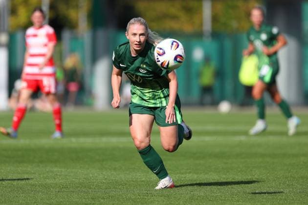 VfL Union Berlin, Women Wolfsburg, 10 08 2025, FOOTBALL VfL Wolfsburg vs Union Berlin, Test match, Season 2025 26 Thea Bjelde VfL Wolfsburg Wolfsburg