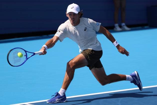August 10, 2025, Mason, Ohio, United States: ALEX DE MINAUR of Australia during the match against R. Opelka of USA in the second round of the Cincinnati Open at the Lindner Family Tennis Center. Mason, Ohio. Mason United States - ZUMAc278 20250810_zsp_c278_002 Copyright: xMarcinxCholewinskix