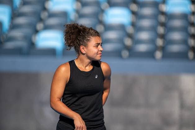 Cincinnati Open: Morning Sessions On Practice Courts Jasmine Paolini practices on Center Court prior to her second-round match at the Cincinnati Open in Mason, Ohio, on August 10, 2025. Mason Ohio United States  Copyright: xJasonxWhitmanx originalFilename:whitman-cincinna250810_npjF6.jpg