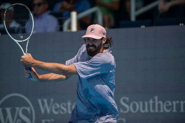 Cincinnati Open: Reilly Opelka V Alex De Minaur Reilly Opelka is seen during his second-round match at the Cincinnati Open in Mason, Ohio, on August 10, 2025. Mason Ohio United States  Copyright: xJasonxWhitmanx originalFilename:whitman-cincinna250810_npQaU.jpg