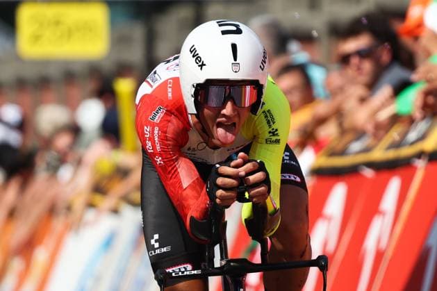 Tour de Pologne 2025 - Stage 7 WIELICZKA, POLAND - AUGUST 10: Anthony Perez during the individual time trial, 7th stage of Tour de Pologne UCI World Tour cycling race in Wieliczka, Poland on August 10, 2025. Jakub Porzycki Anadolu Wieliczka Poland. Editorial use only. Please get in touch for any other usage.  Copyright: x2025xAnadoluxJakubxPorzyckix