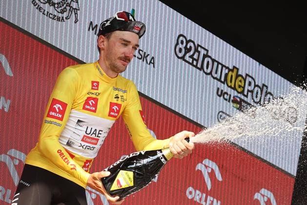Tour de Pologne 2025 - Stage 7 WIELICZKA, POLAND - AUGUST 10: Brandon McNulty during the individual time trial, 7th stage of Tour de Pologne UCI World Tour cycling race in Wieliczka, Poland on August 10, 2025. Jakub Porzycki Anadolu Wieliczka Poland. Editorial use only. Please get in touch for any other usage.  Copyright: x2025xAnadoluxJakubxPorzyckix