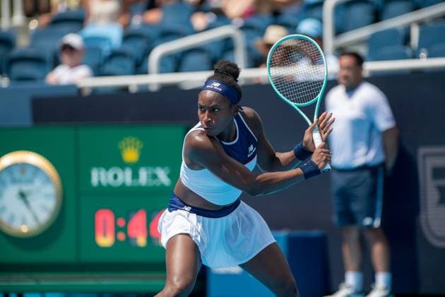 Cincinnati Open: Coco Gauff V Xinyu Wang Coco Gauff is seen during her second-round match at the Cincinnati Open in Mason, Ohio, on August 10, 2025. Mason United States  Copyright: xJasonxWhitmanx originalFilename:whitman-cincinna250810_np75R.jpg