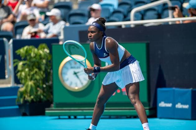 Cincinnati Open: Coco Gauff V Xinyu Wang Coco Gauff is seen during her second-round match at the Cincinnati Open in Mason, Ohio, on August 10, 2025. Mason United States  Copyright: xJasonxWhitmanx originalFilename:whitman-cincinna250810_npIhk.jpg
