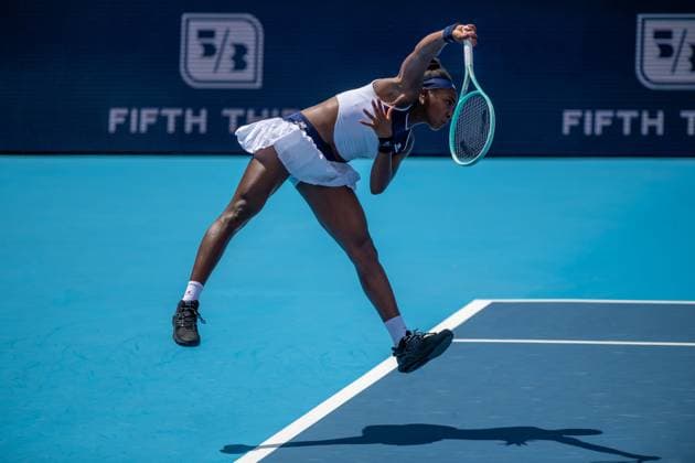 Cincinnati Open: Coco Gauff V Xinyu Wang Coco Gauff is seen during her second-round match at the Cincinnati Open in Mason, Ohio, on August 10, 2025. Mason United States  Copyright: xJasonxWhitmanx originalFilename:whitman-cincinna250810_np3g1.jpg