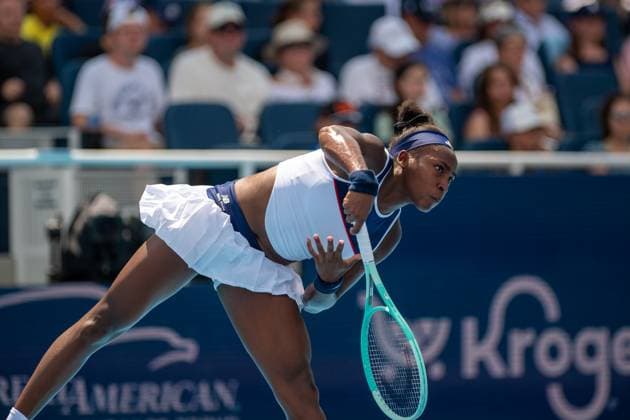 Cincinnati Open: Coco Gauff V Xinyu Wang Coco Gauff is seen during her second-round match at the Cincinnati Open in Mason, Ohio, on August 10, 2025. Mason United States  Copyright: xJasonxWhitmanx originalFilename:whitman-cincinna250810_npFSb.jpg