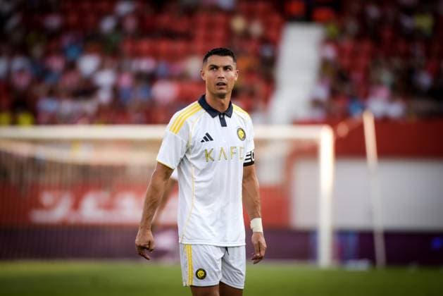 ESP: UD Almeria v Al Nassr - Friendly Match ALMERIA, SPAIN - AUGUST 10: Cristiano Ronaldo of Al Nassr during the match between UD Almeria and Al Nassr of friendly match on August 10, 2025 at Power Horse Stadium in Almeria, Spain. (Photo by Samuel Carreno) Almeria Andalucia Andalucia Spain Copyright: xSamuelxCarrenox SAM_9736