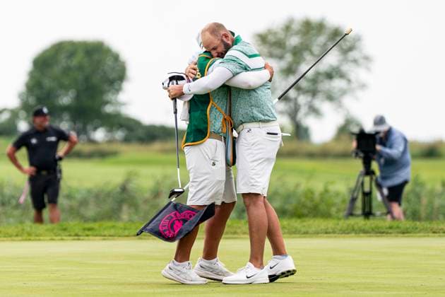 BOLINGBROOK, IL - AUGUST 10: during the final round of LIV Golf Chicago on Sunday, August 10, 2025 at Bolingbrook Golf Club in Bolingbrook, IL (Photo by Ben Hsu Icon Sportswire) GOLF: AUG 10 LIV Golf Chicago EDITORIAL USE ONLY Icon224250810067