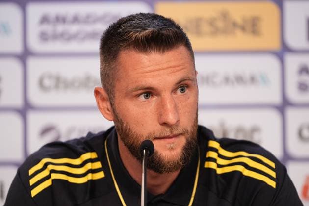 Fenerbahce player Milan Skriniar ISTANBUL, TURKIYE - AUGUST 11: Player of Fenerbahce Milan Skriniar holds a press conference, PK, Pressekonferenz at Fenerbahce Can Bartu Facilities in Istanbul, Turkiye ahead of UEFA Champions League 3rd qualifying round second leg match against Feyenoord, on August 11, 2025. Hakan Akgun Anadolu Istanbul Turkey. Editorial use only. Please get in touch for any other usage.  Copyright: x2025xAnadoluxHakanxAkgunx