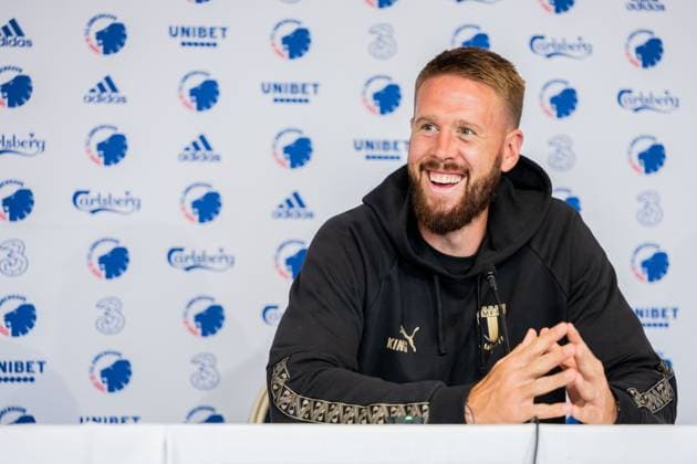 250811 Pontus Jansson of Malmö FF during a UEFA Champions League press conference on August 11, 2025 in Copenhagen Photo Petter Arvidson BILDBYRAN kod PA PA1060 fotboll football soccer fotball uefa champions league champions league presskonferens press conference malmö ff bbeng  Copyright: PETTERxARVIDSON BB250811PA099