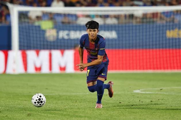 Pedro Fernandez (Barcelona), AUGUST 10, 2025 - Football Soccer : Spanish Pre season Trofeu Joan Gamper match between FC Barcelona, Barca - Como 1907 at the Estadi Johan Cruyff in Barcelona, Spain. Noxthirdxpartyxsales  aflo_299951904